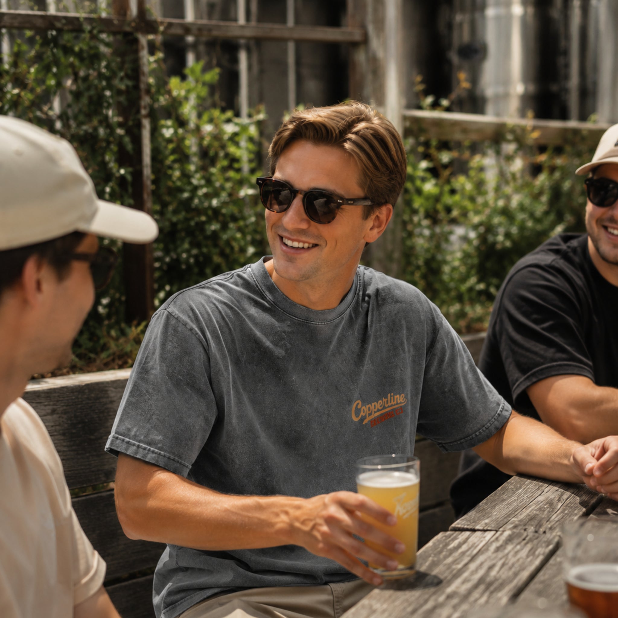 Copperline Brewing Oversized Snow Washed Tee