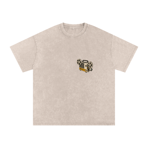Vintage 8MM Projector Snow Washed Graphic Tee