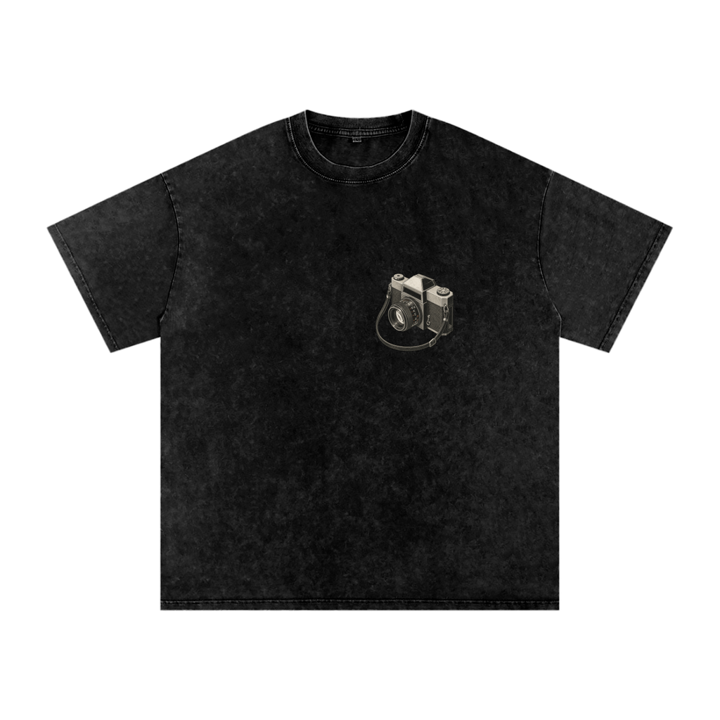 Vintage 35MM Camera Snow Washed Graphic Tee