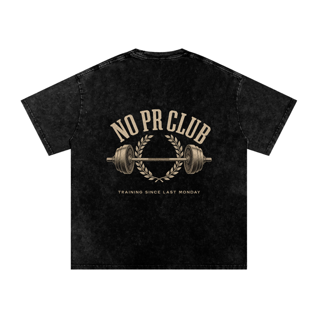 No PR Club Snow Washed Oversized Cotton T-Shirt