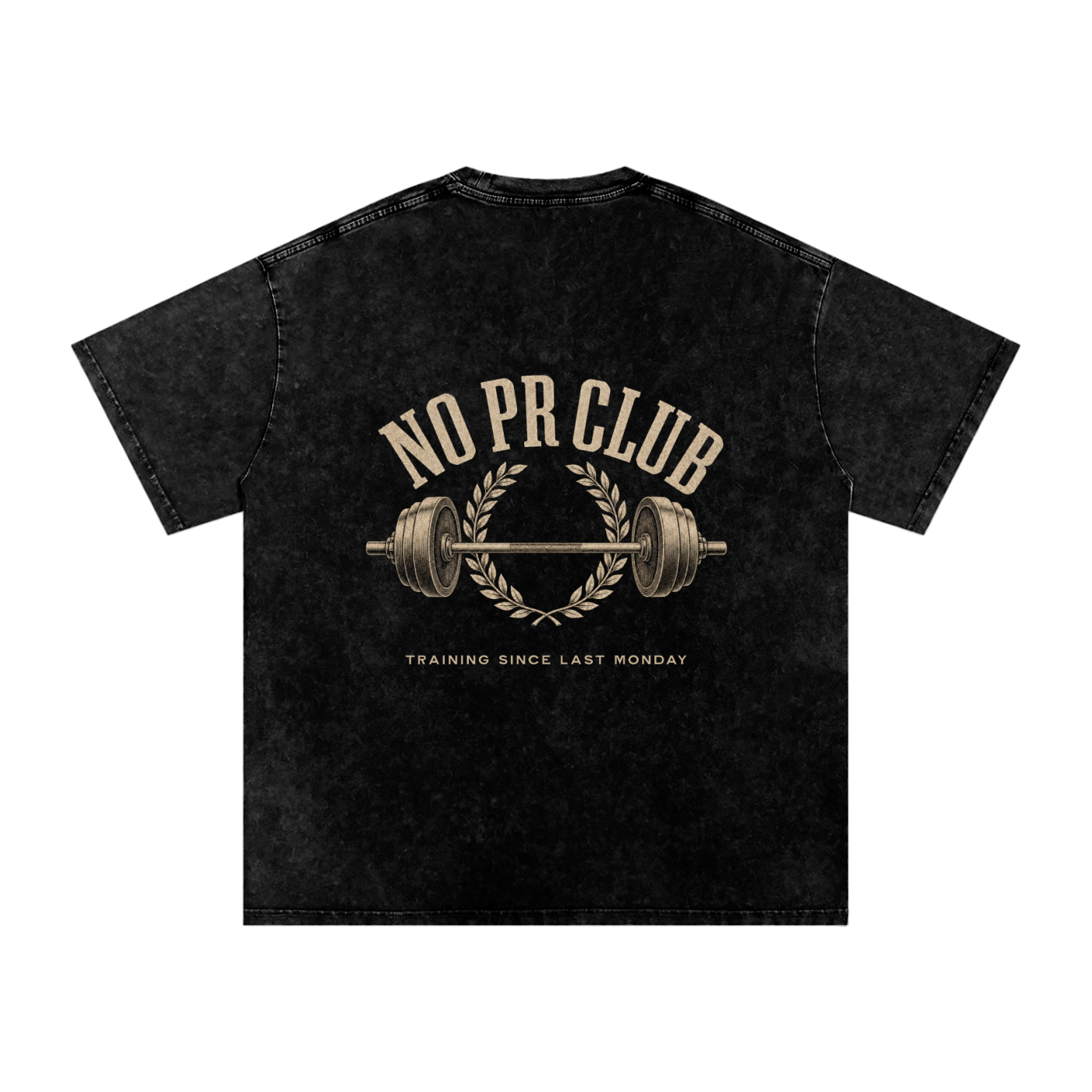 No PR Club Snow Washed Oversized Cotton T-Shirt