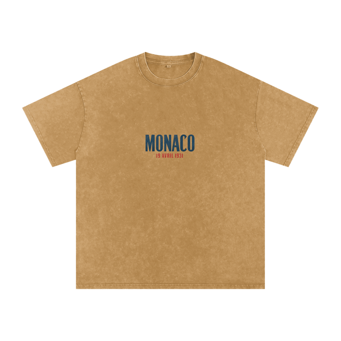 Vintage Monaco 1931 Snow Washed Oversized Cotton T-Shirt