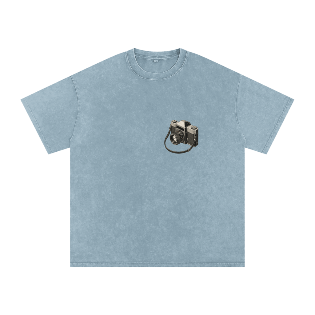 Vintage 35MM Camera Snow Washed Graphic Tee
