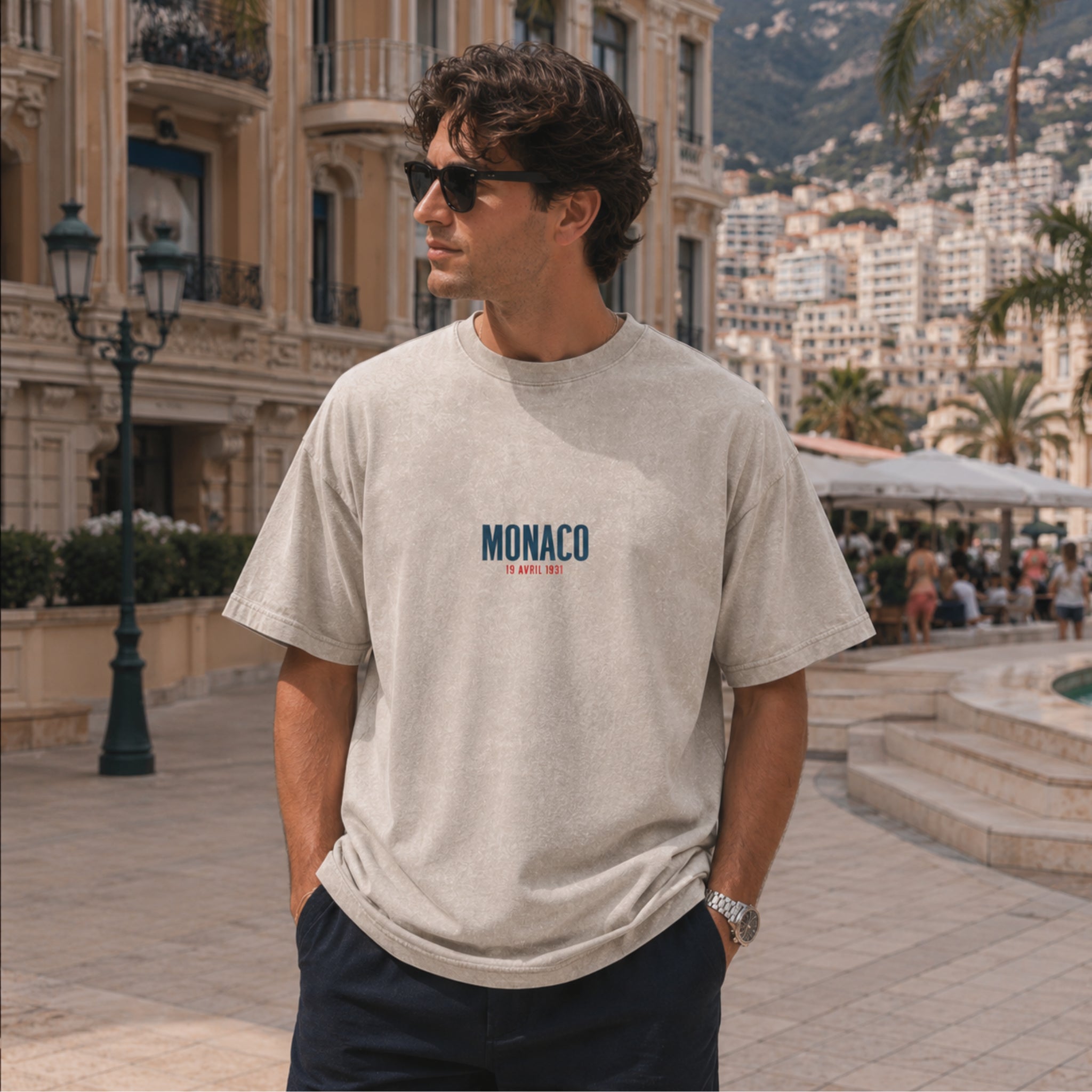 Monaco 1931 Oversized Snow Washed Tee