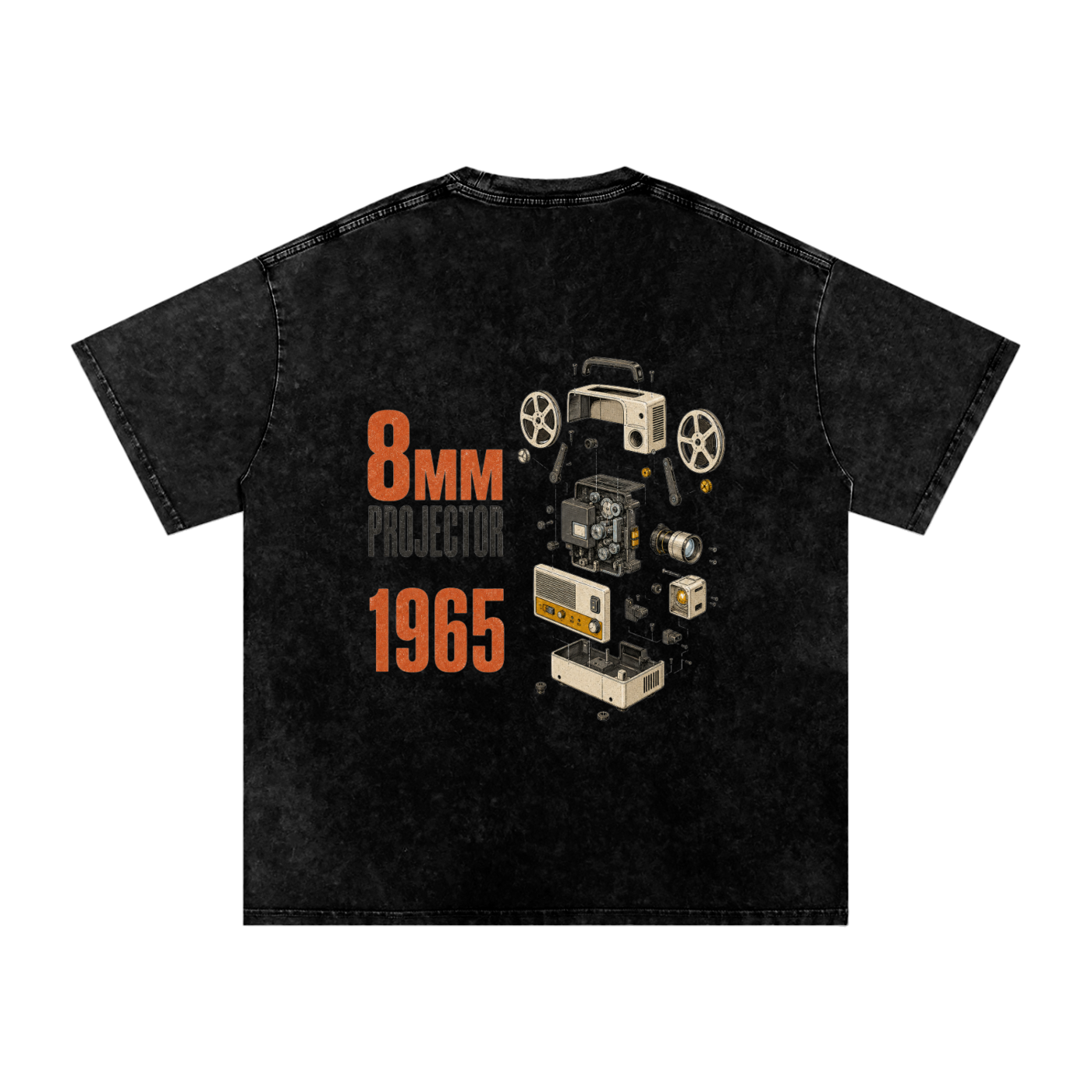 Vintage 8MM Projector Snow Washed Graphic Tee