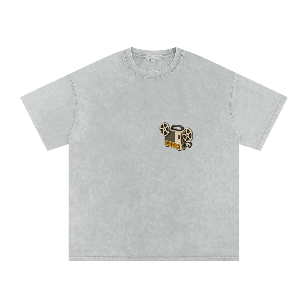 Vintage 8MM Projector Snow Washed Graphic Tee
