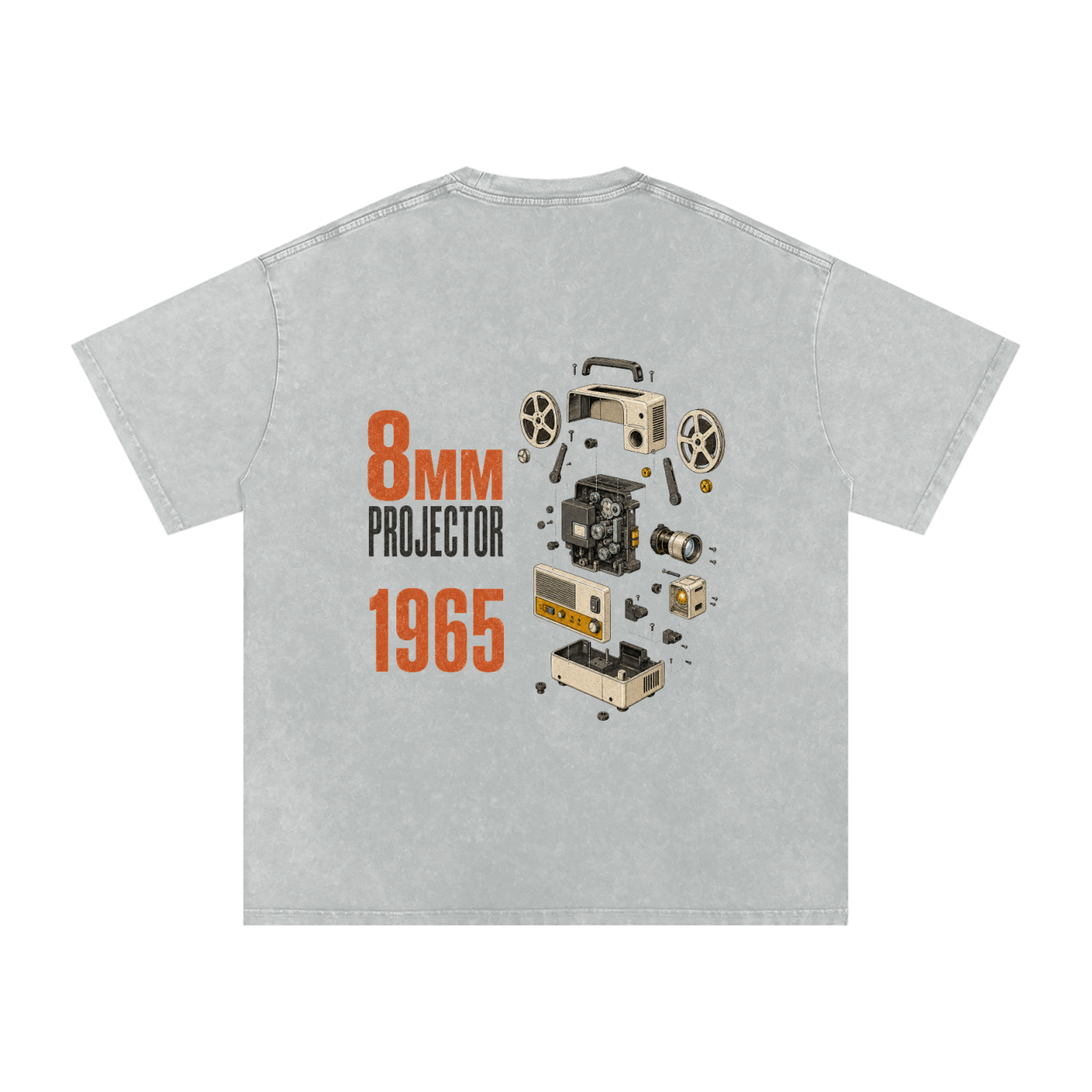 Vintage 8MM Projector Snow Washed Graphic Tee