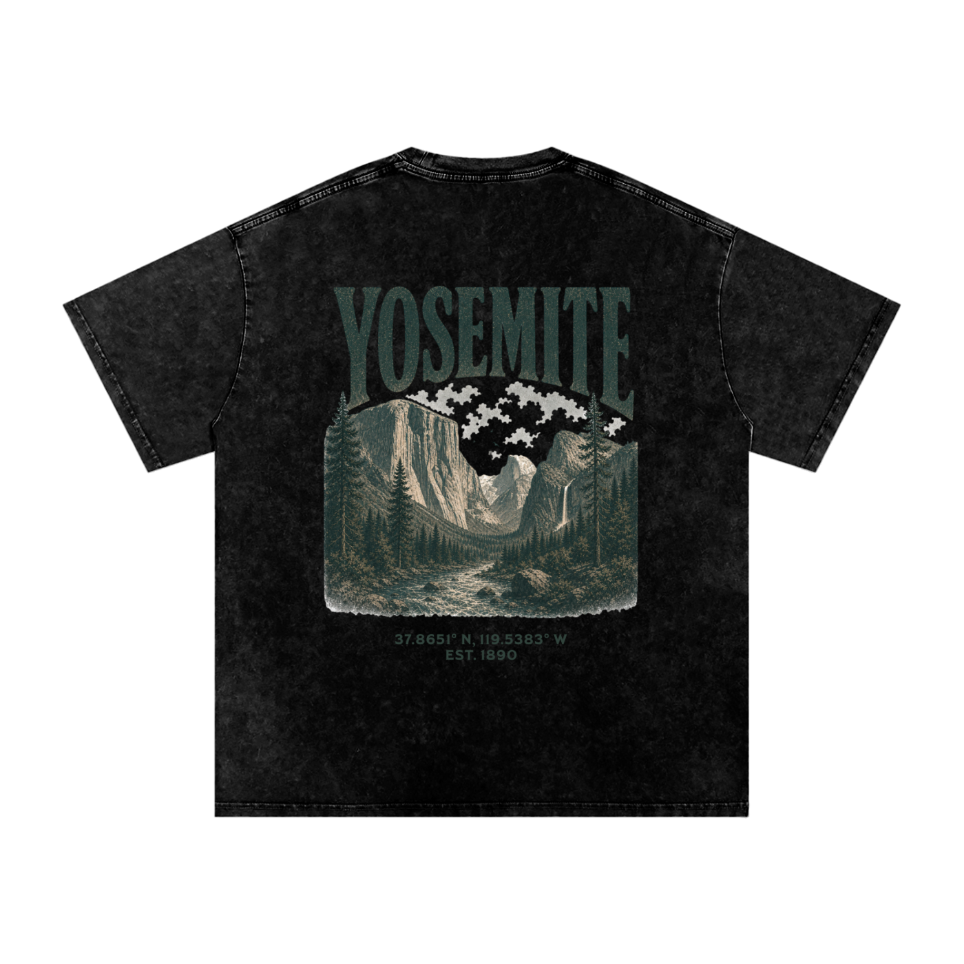 Vintage Yosemite Valley Snow Washed Graphic Tee