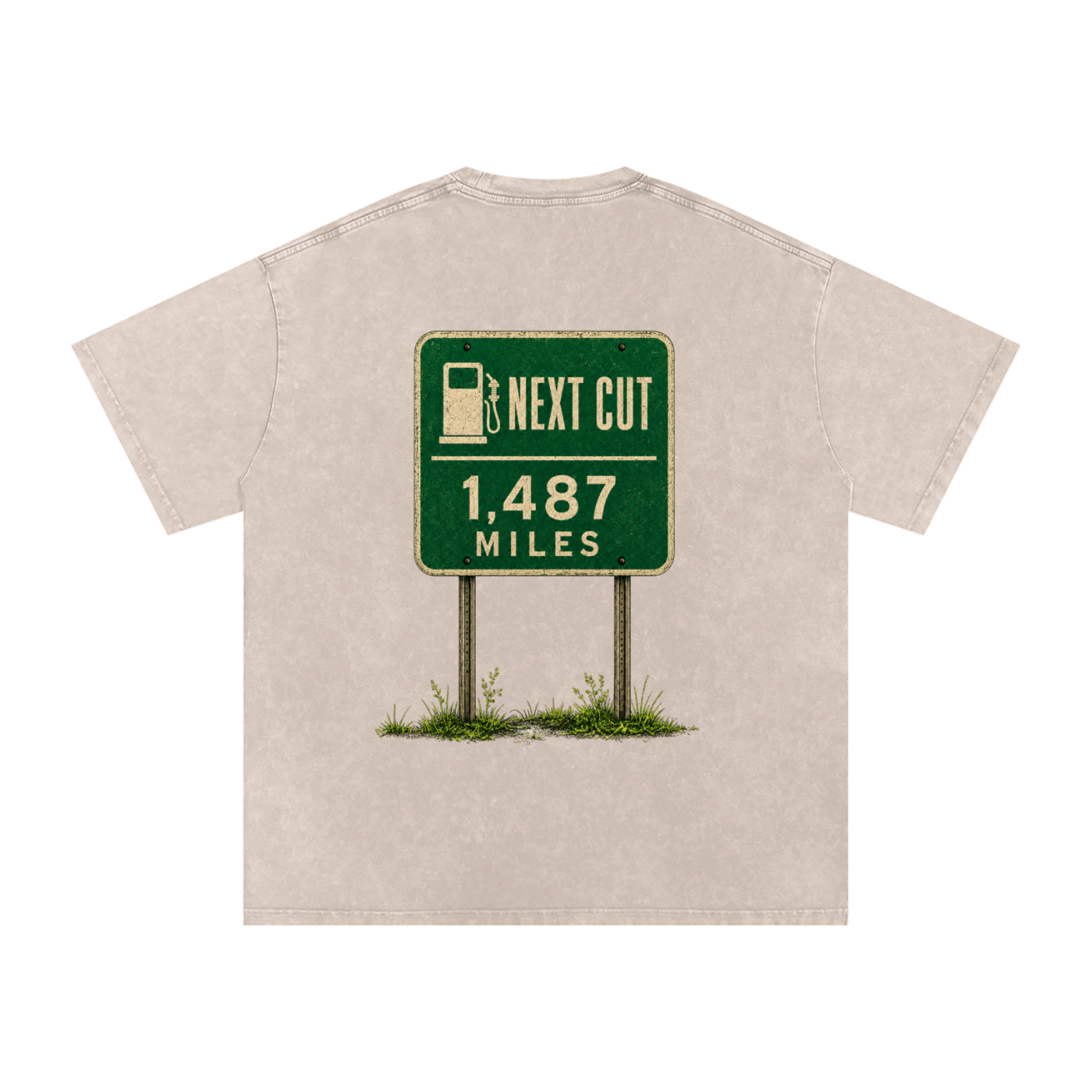 Next Cut Snow Washed Oversized Cotton T-Shirt