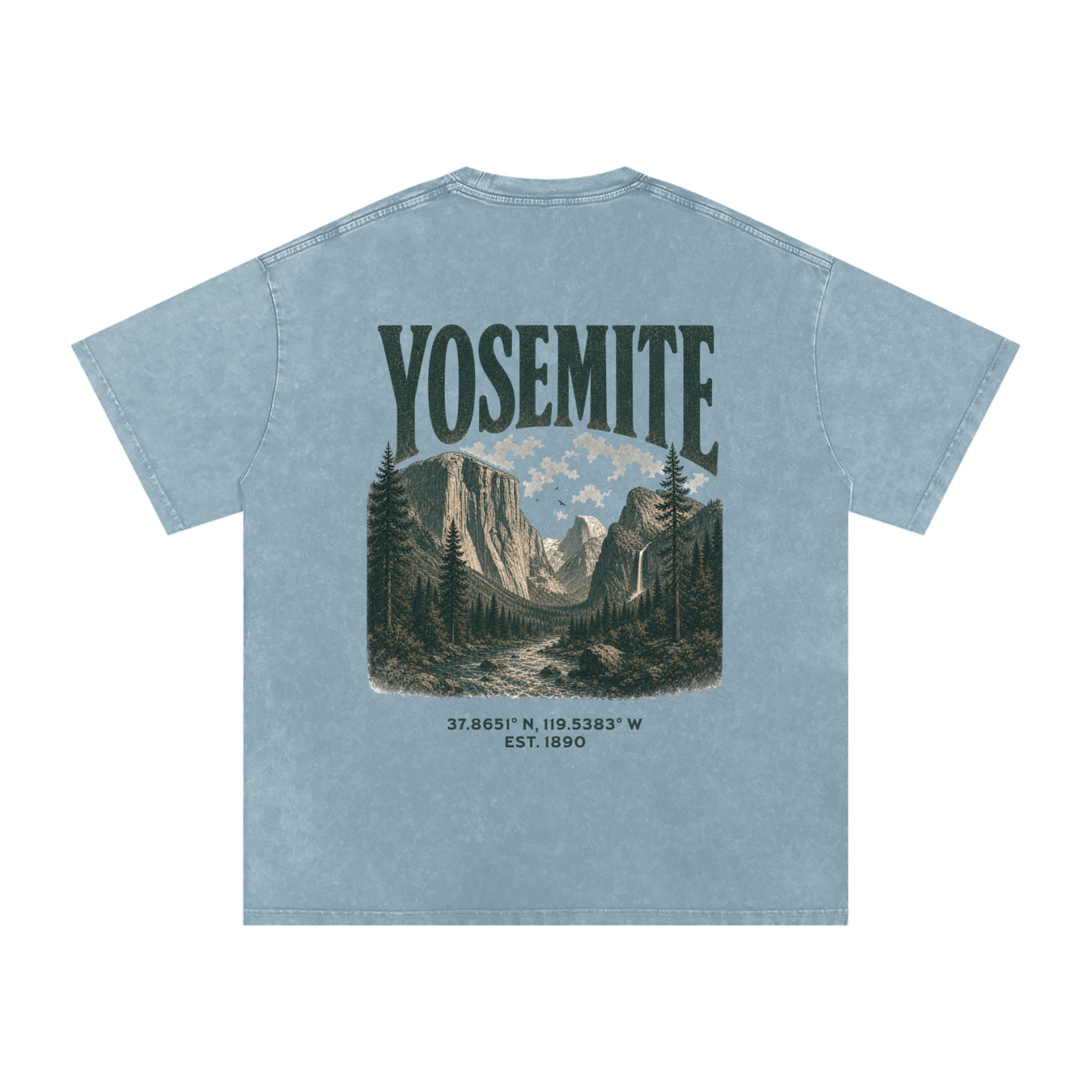 Vintage Yosemite Valley Snow Washed Graphic Tee