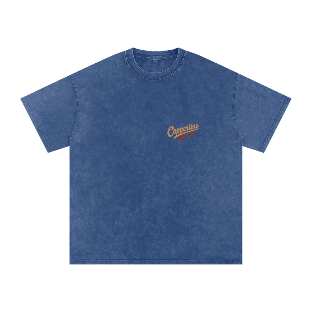 Vintage Copperline Brewing Co. Snow Washed Oversized Tee