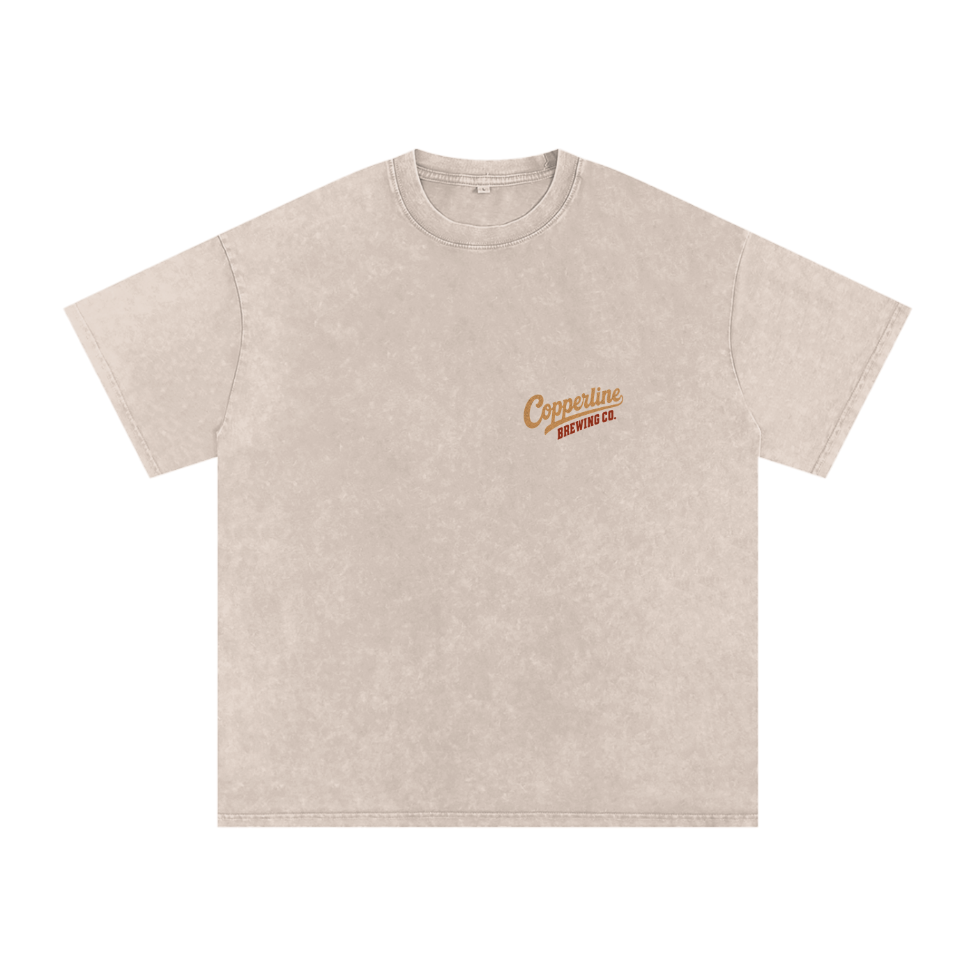 Vintage Copperline Brewing Co. Snow Washed Oversized Tee