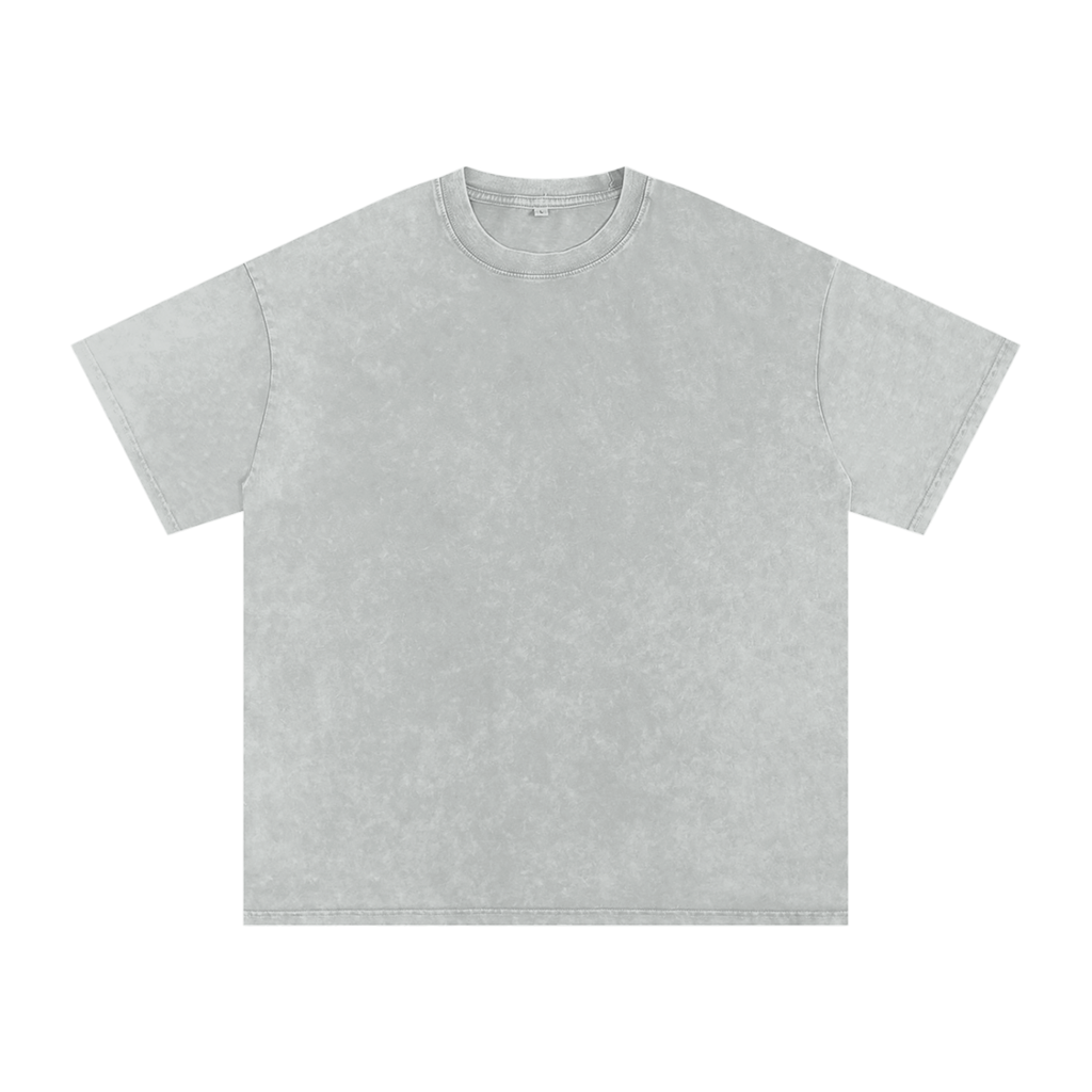 Rest Time Violation Snow Washed Oversized Cotton T-Shirt