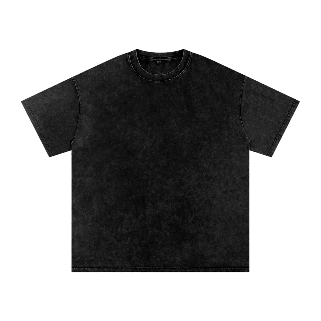 Flat Bench Queue Snow Washed Oversized Cotton T-Shirt
