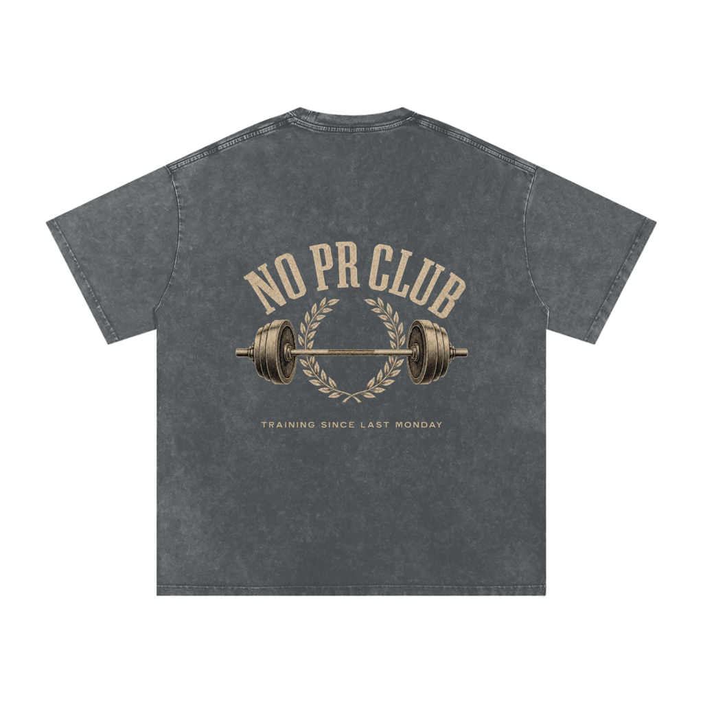 No PR Club Snow Washed Oversized Cotton T-Shirt