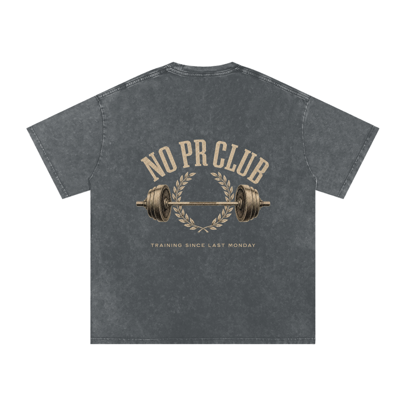 No PR Club Snow Washed Oversized Cotton T-Shirt