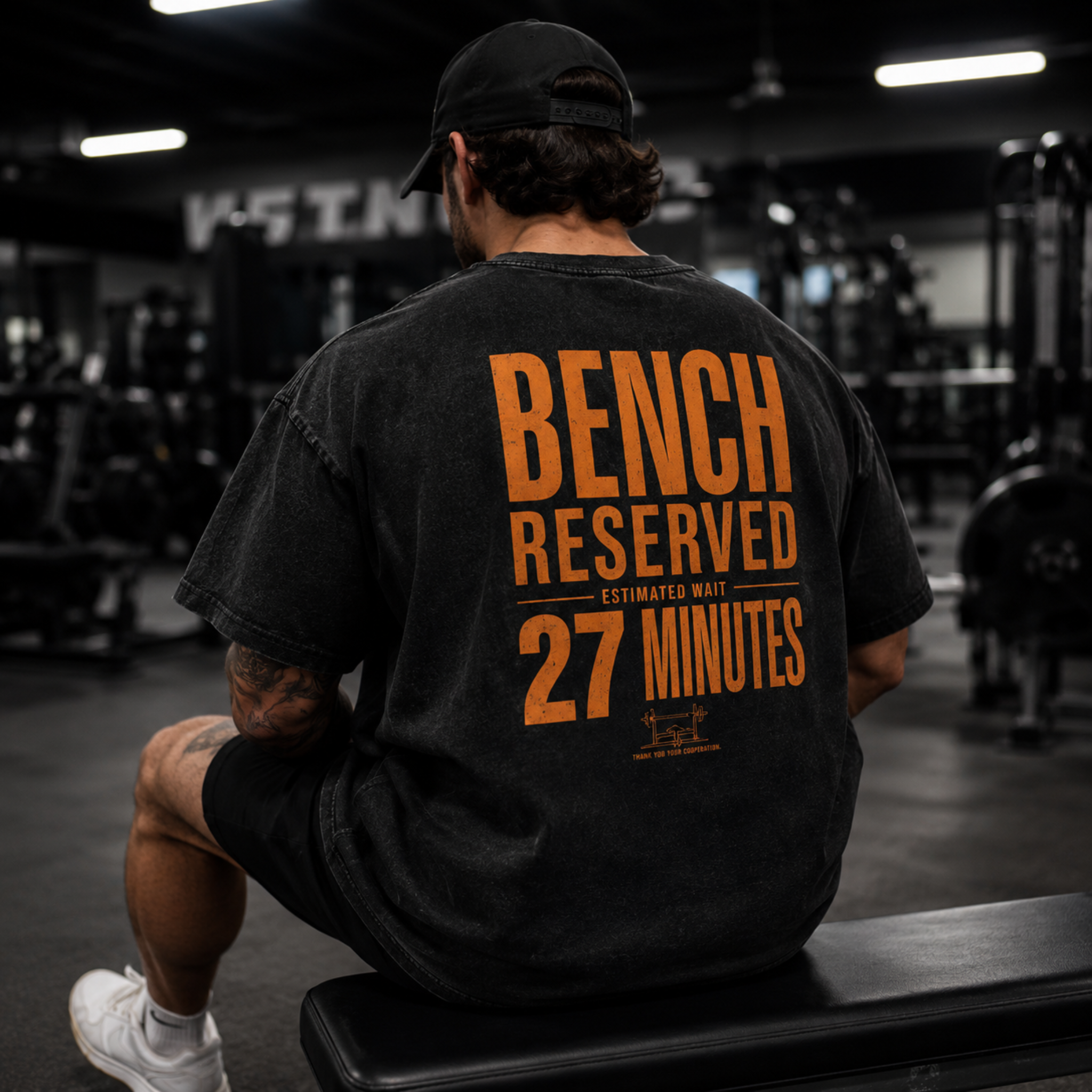 Bench Reserved Snow Washed Oversized Cotton T-Shirt