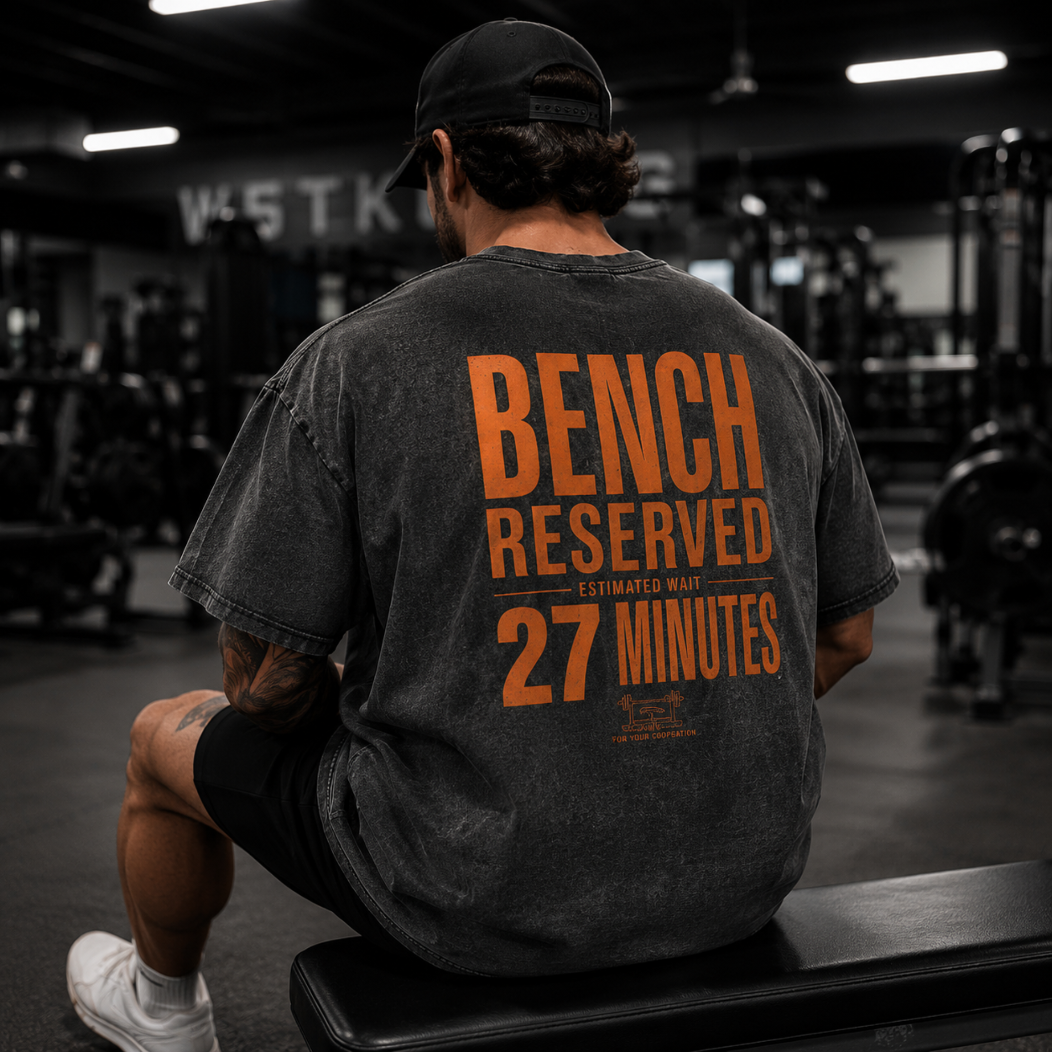 Bench Reserved Snow Washed Oversized Cotton T-Shirt