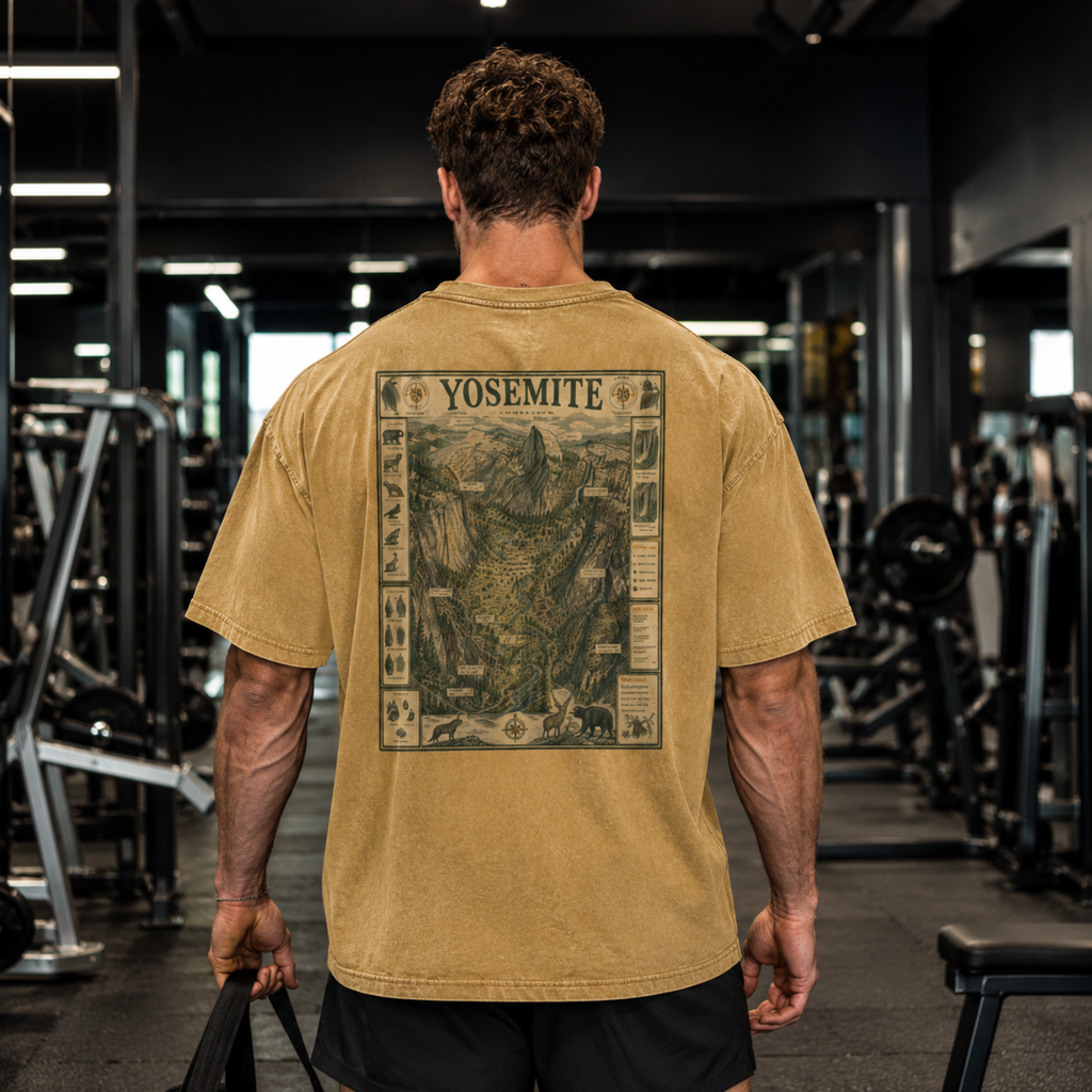 Vintage Yosemite Field Guide Snow Washed Tee