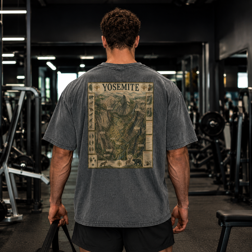 Vintage Yosemite Field Guide Snow Washed Tee