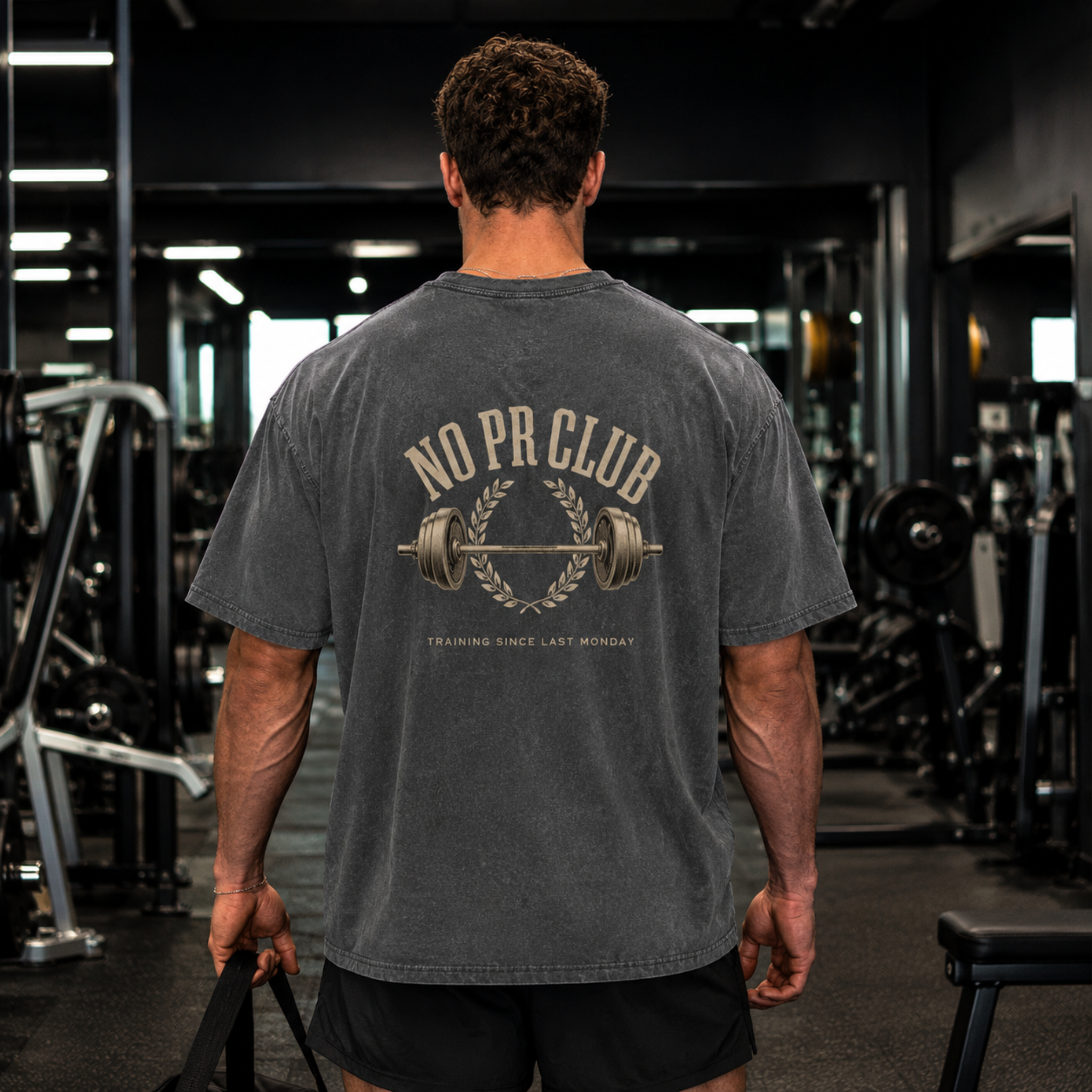 No PR Club Snow Washed Oversized Cotton T-Shirt