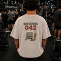Flat Bench Queue Snow Washed Oversized Cotton T-Shirt