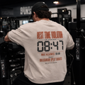 Rest Time Violation Snow Washed Oversized Cotton T-Shirt