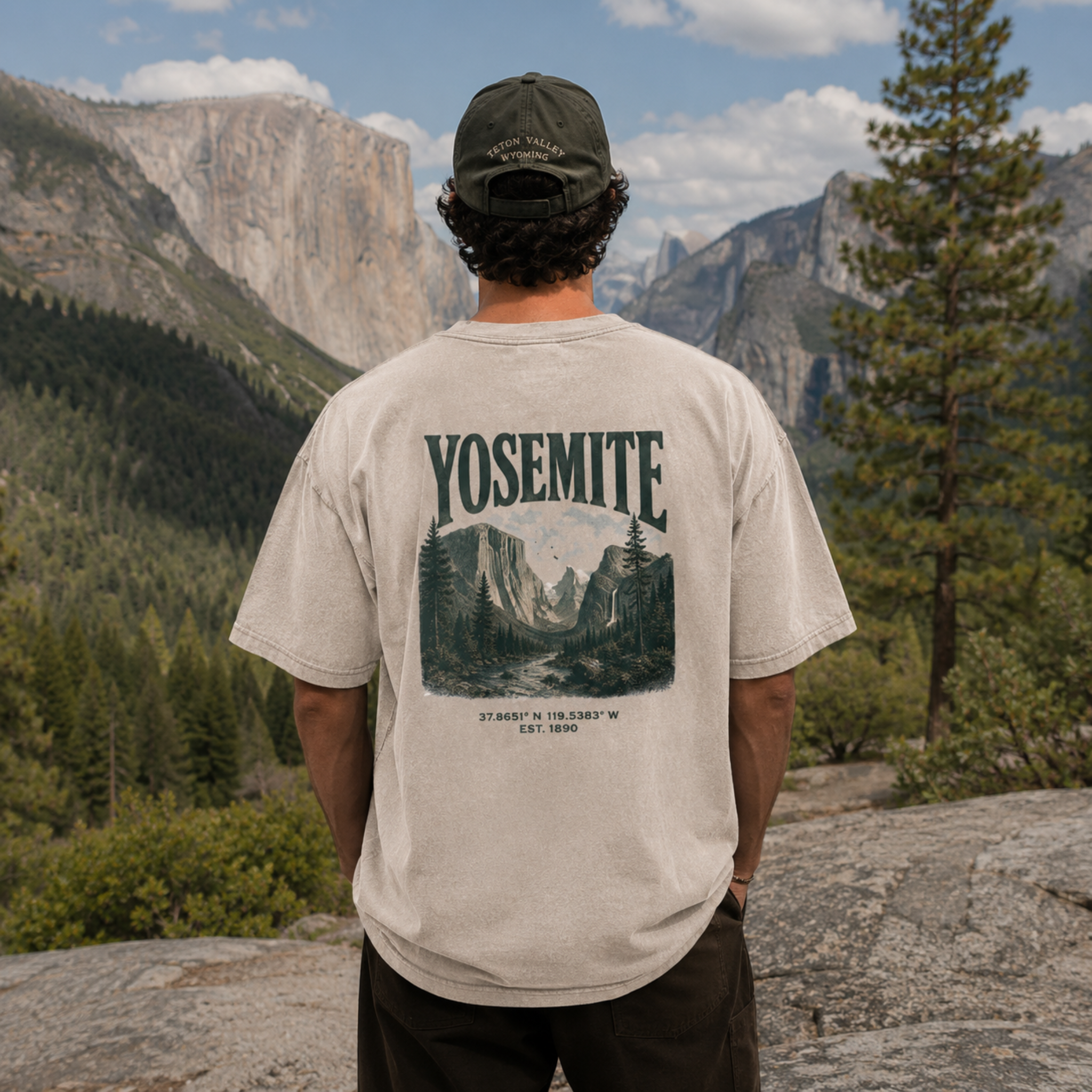 Vintage Yosemite Valley Snow Washed Graphic Tee