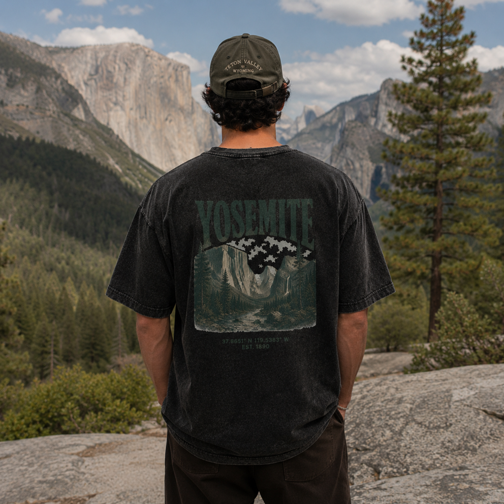 Vintage Yosemite Valley Snow Washed Graphic Tee