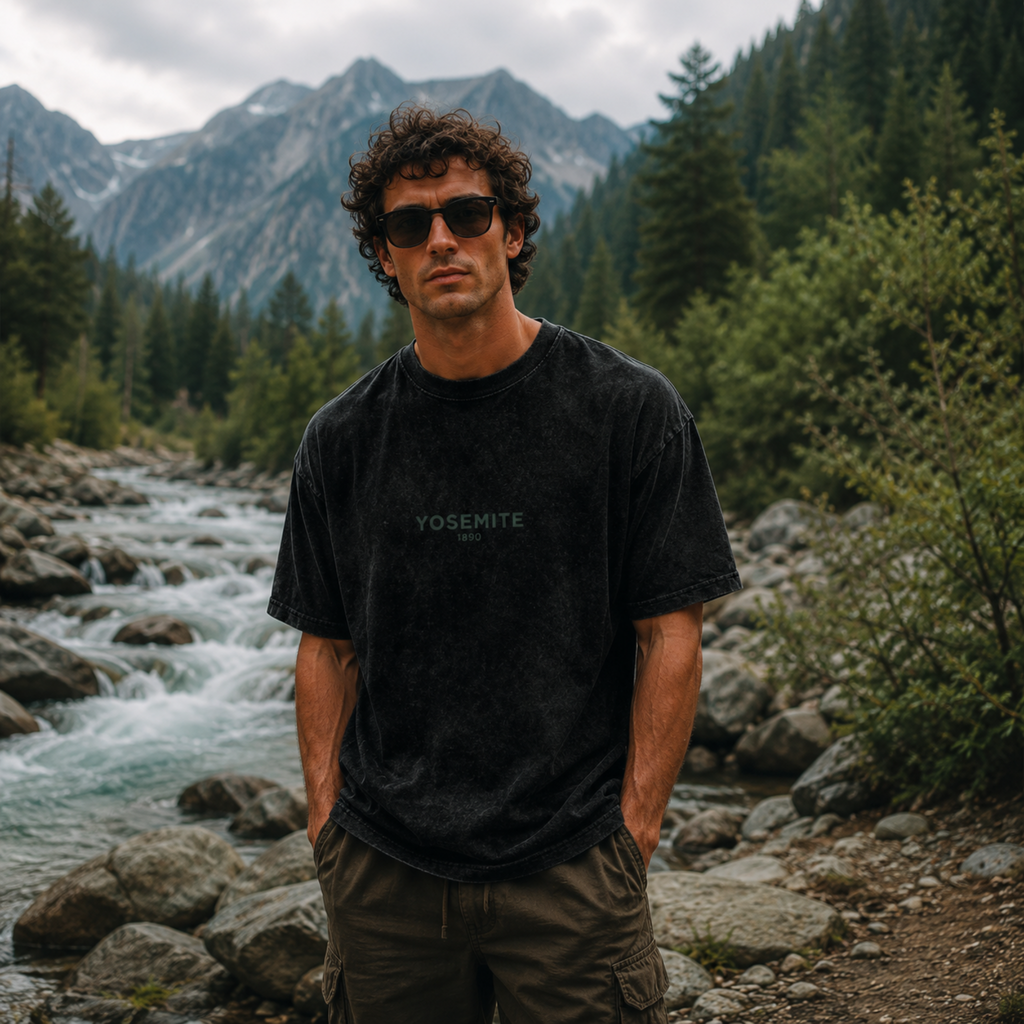 Vintage Yosemite Valley Snow Washed Graphic Tee