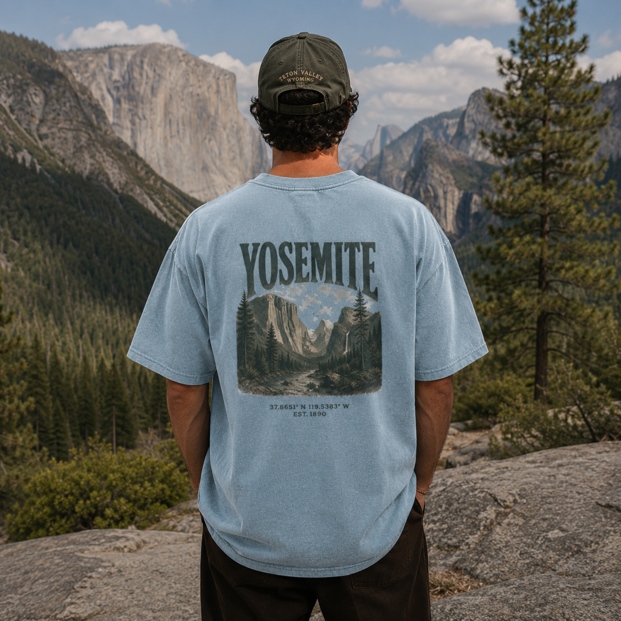 Vintage Yosemite Valley Snow Washed Graphic Tee