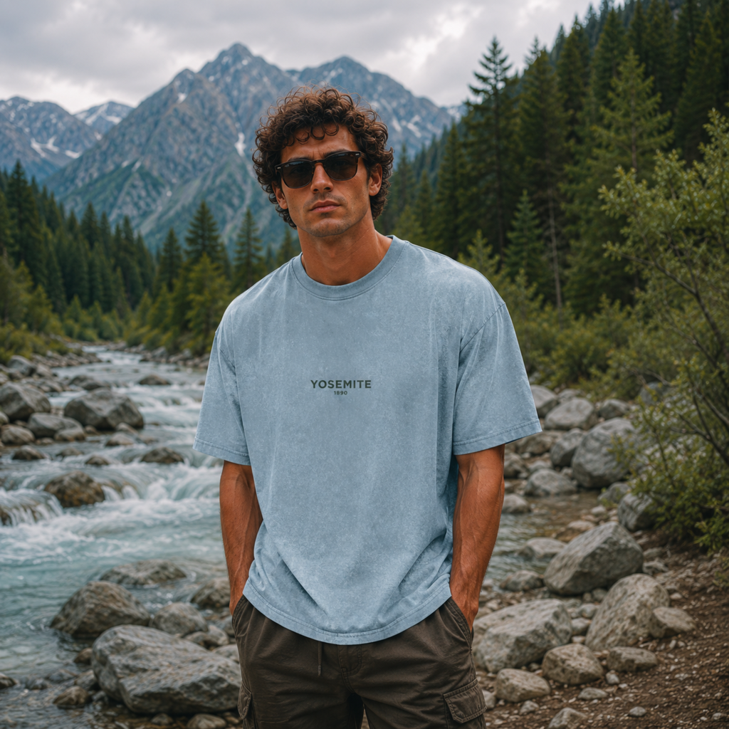 Vintage Yosemite Valley Snow Washed Graphic Tee