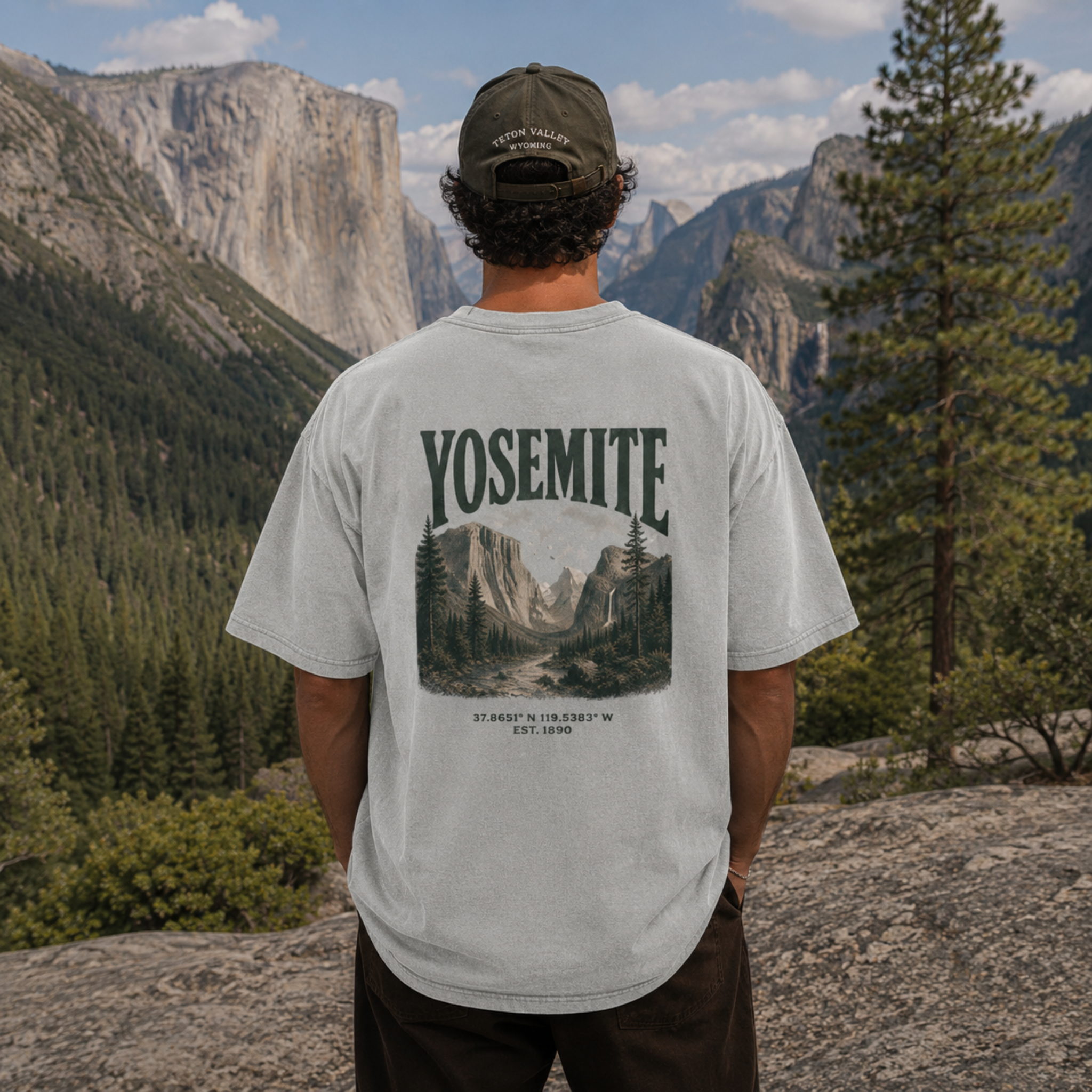 Vintage Yosemite Valley Snow Washed Graphic Tee