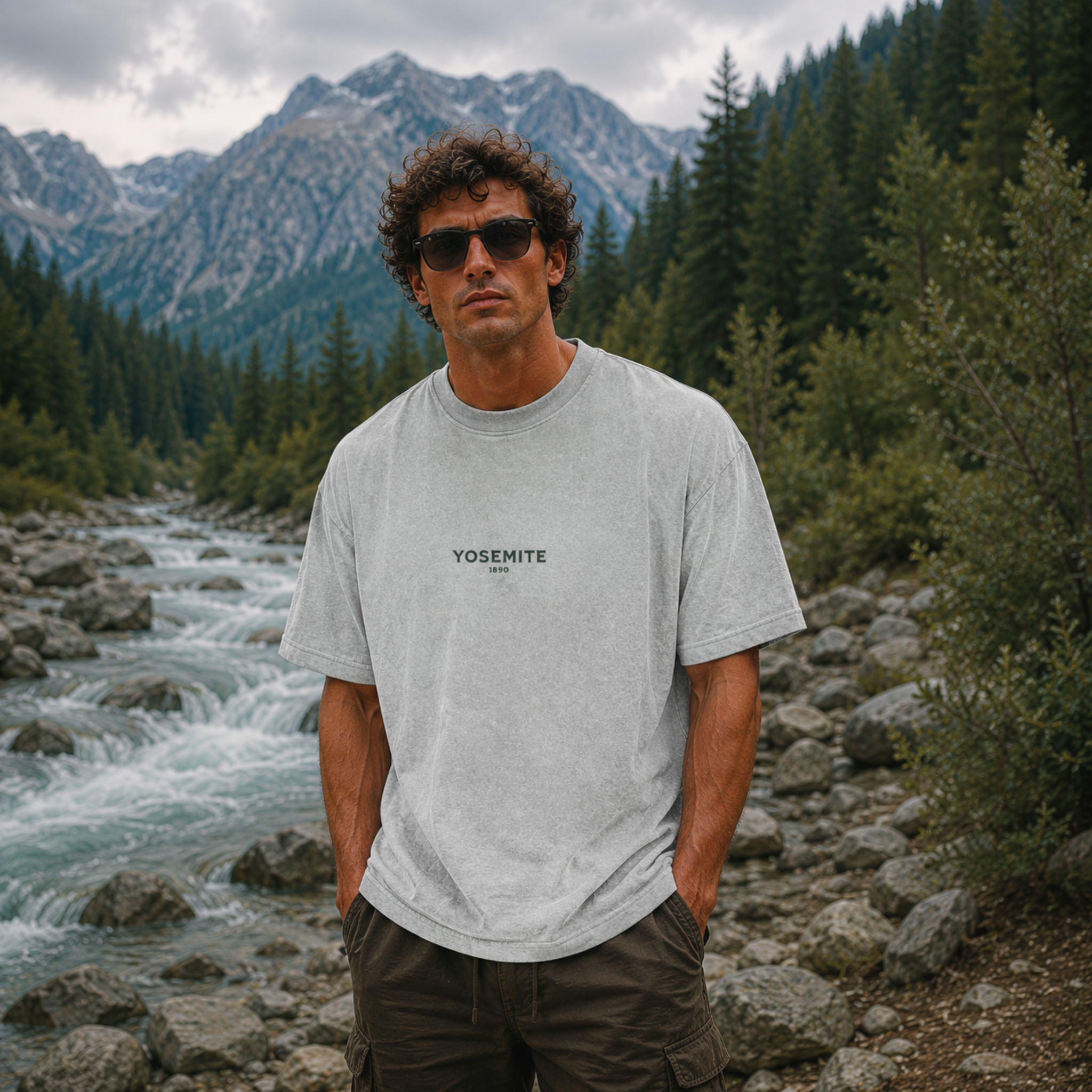 Vintage Yosemite Valley Snow Washed Graphic Tee