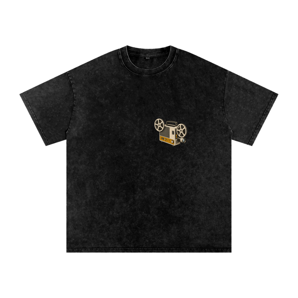 Vintage 8MM Projector Snow Washed Graphic Tee