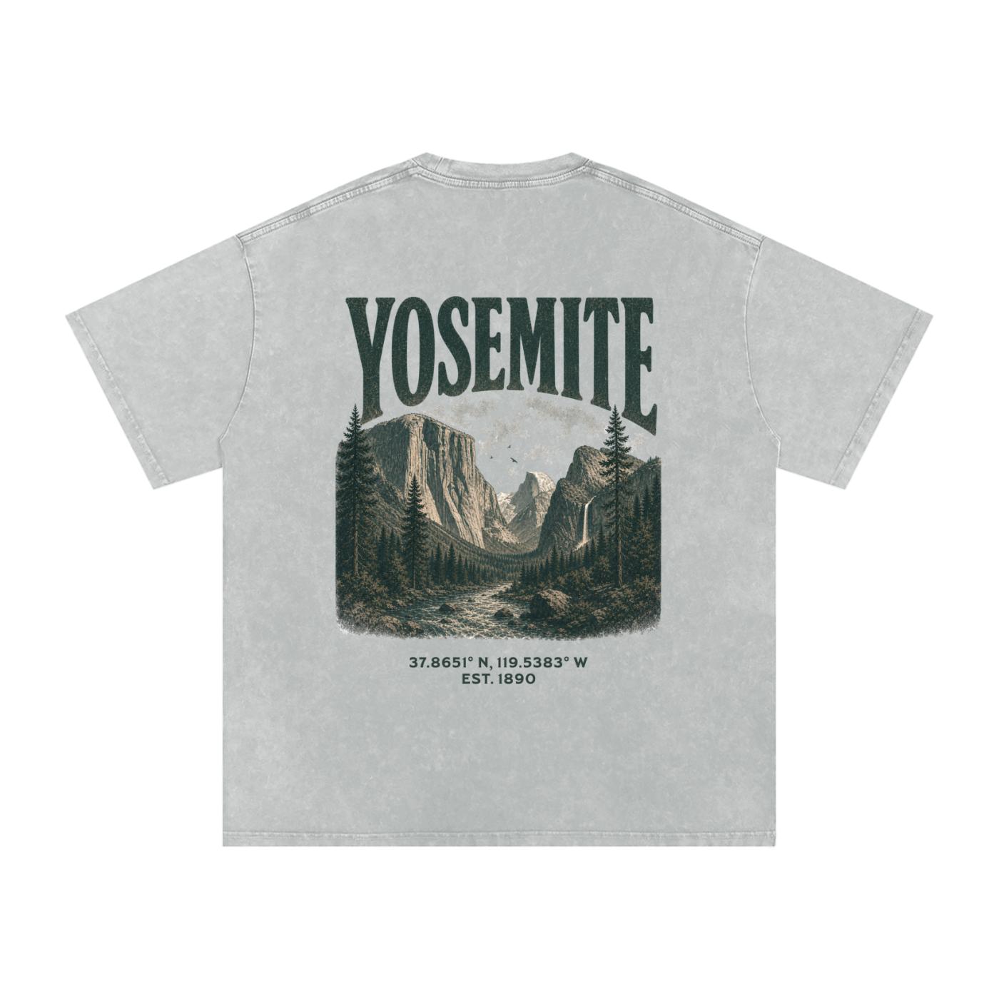 Vintage Yosemite Valley Snow Washed Graphic Tee