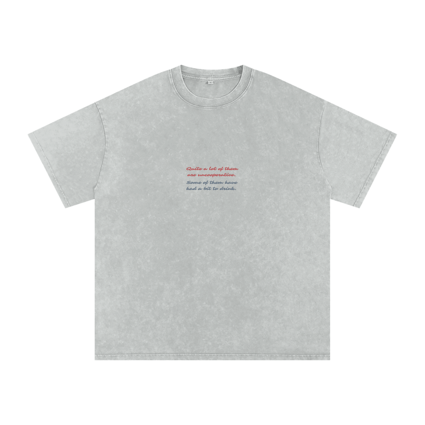 Retro Snowboarder Snow Washed Oversized Cotton T-Shirt