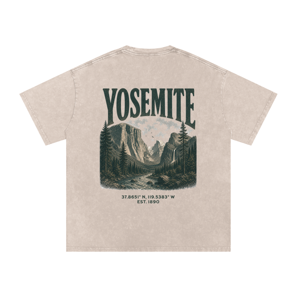 Vintage Yosemite Valley Snow Washed Graphic Tee