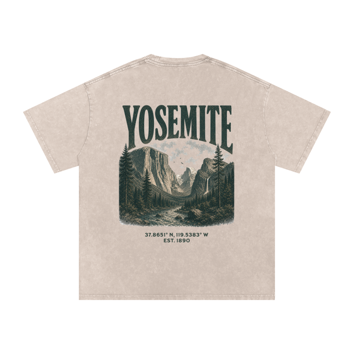 Vintage Yosemite Valley Snow Washed Graphic Tee