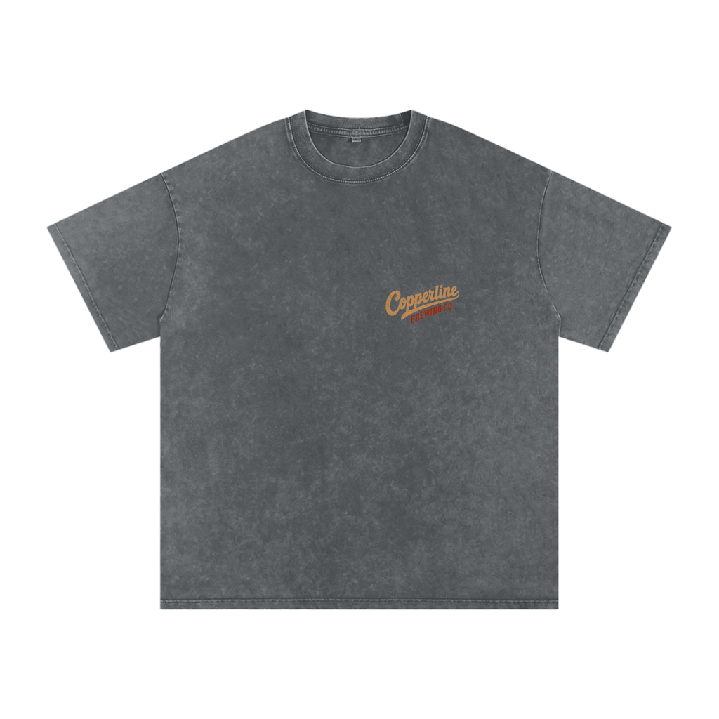 Vintage Copperline Brewing Co. Snow Washed Oversized Tee
