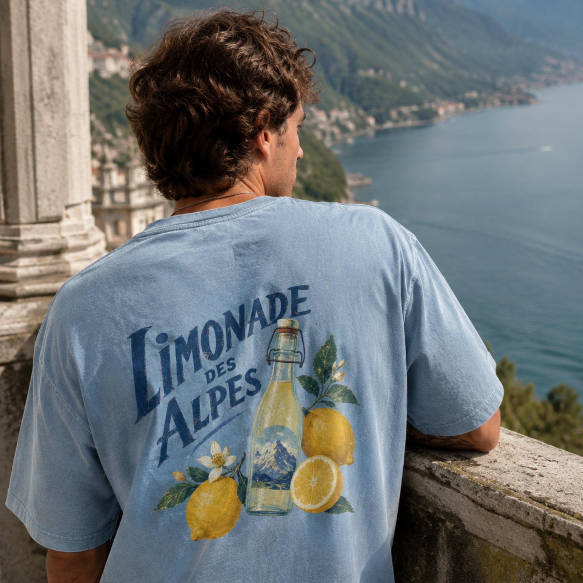 Limonade des Alpes Oversized Snow Washed Tee