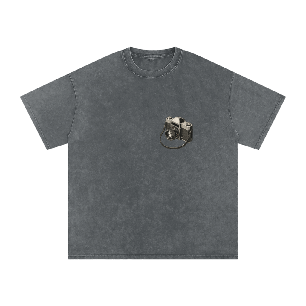 Vintage 35MM Camera Snow Washed Graphic Tee