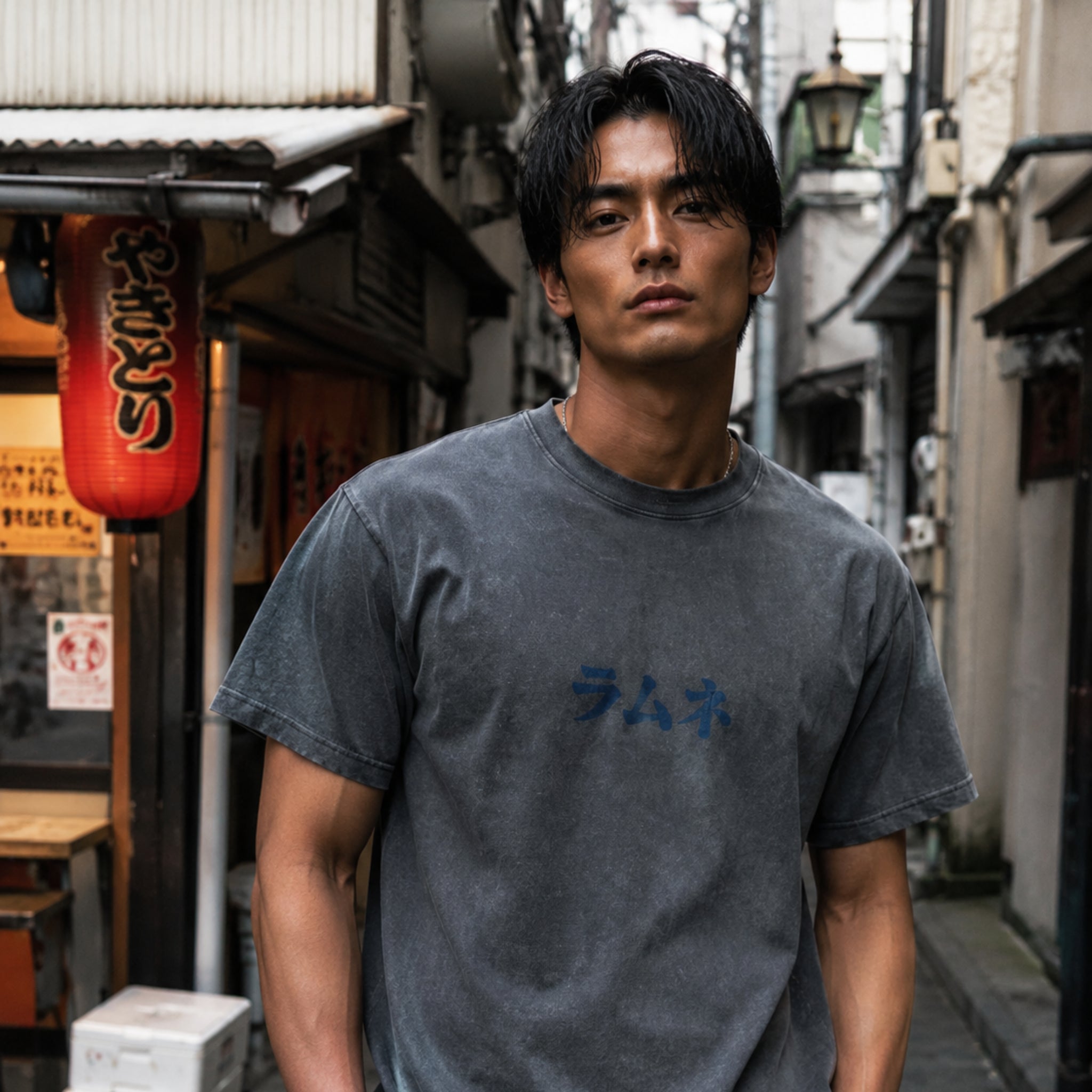 Ramune Oversized Snow Washed Tee